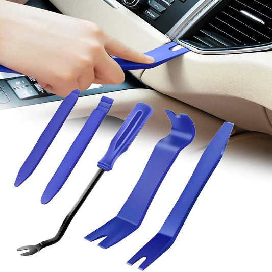 Set of blue Car Trim Removal Tool Kit