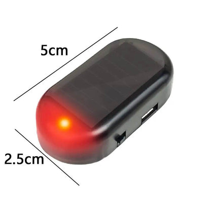 Car Solar Powered Fake Warning Security Light LED - Autoxmatch
