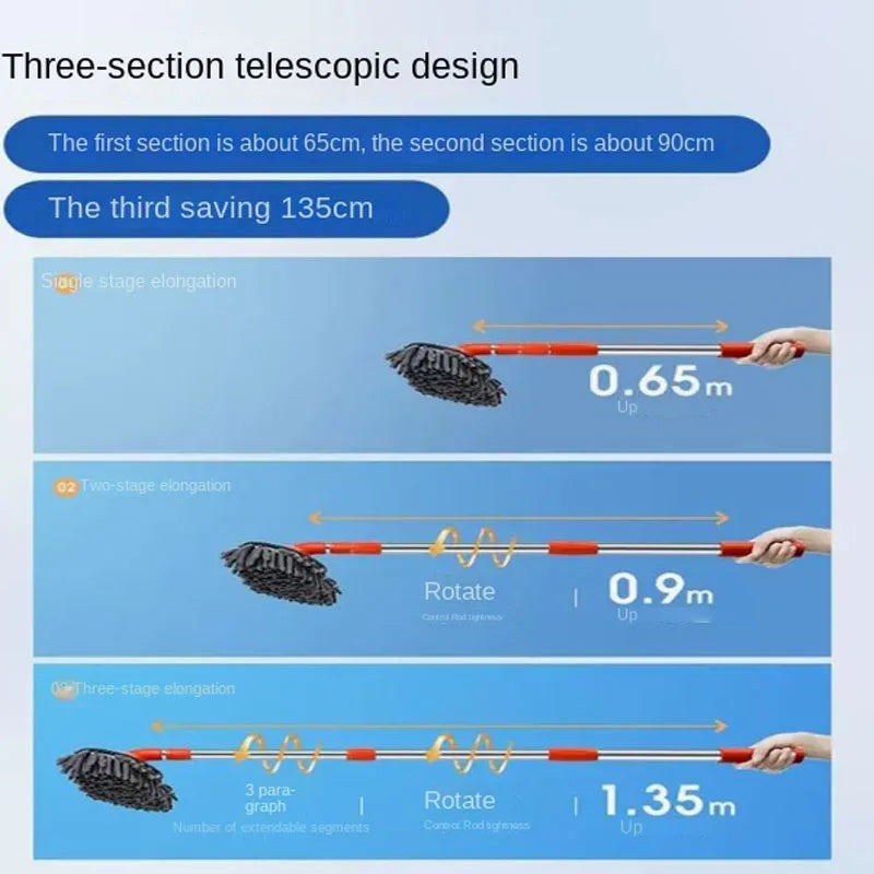 Car Mop Foam Washer Chenille Double Brush Head - Autoxmatch