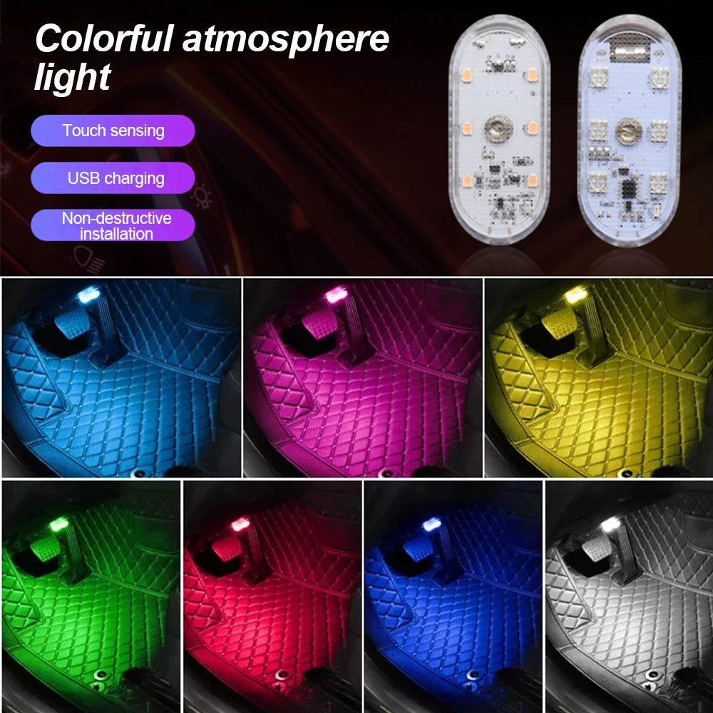 Multi Color Wireless Car Touch Roof LED Lights - Autoxmatch