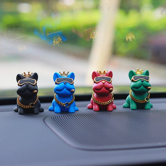 Trendy Resin Bully Dog Car Interior Decoration - Autoxmatch