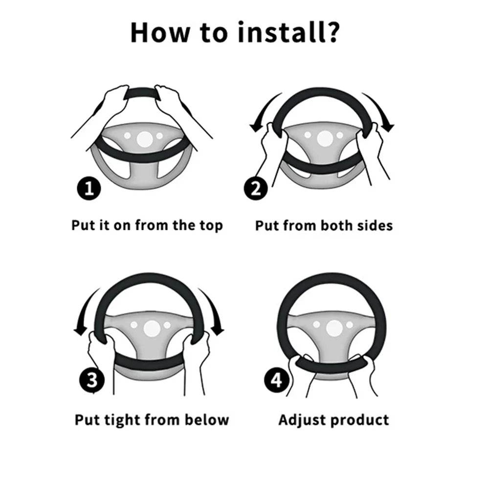 Bling Crystal Diamond Car Steering Wheel Cover - Autoxmatch