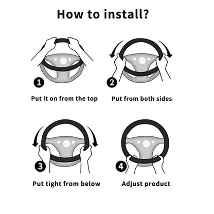 Bling Crystal Diamond Car Steering Wheel Cover - Autoxmatch