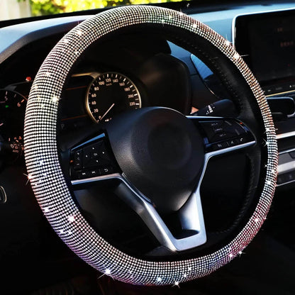 Bling Crystal Diamond Car Steering Wheel Cover - Autoxmatch