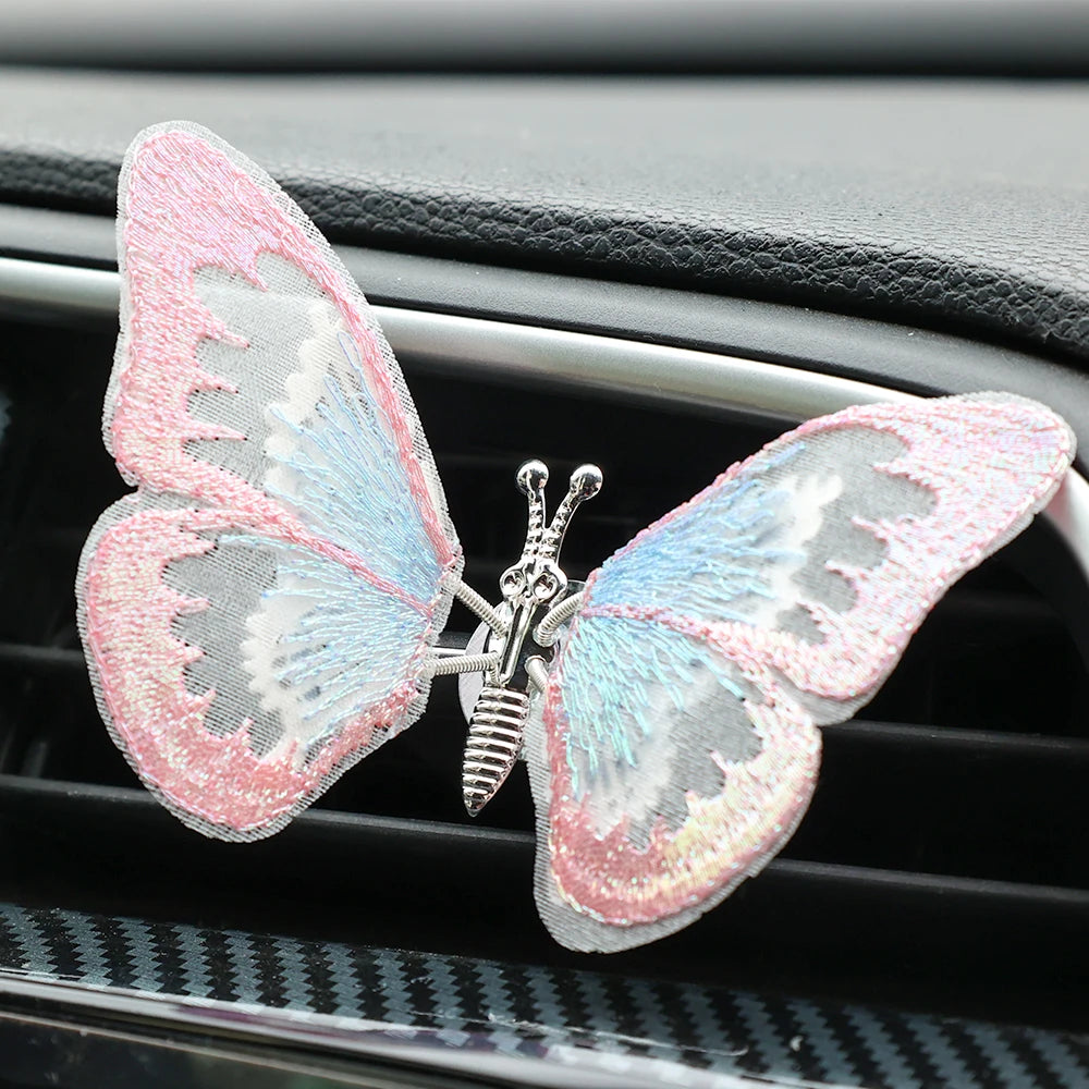 Car Flapping Wings Butterfly Ornament Decoration Accessories - Autoxmatch