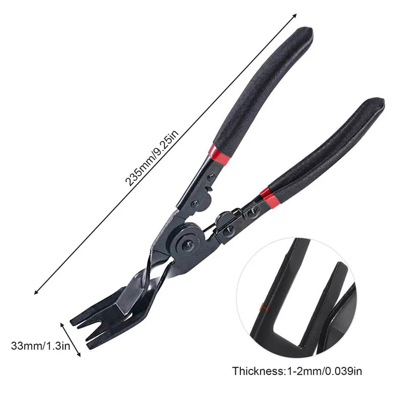 Vehicle Interior Upholstery Trim Clip Remover Plier tool size