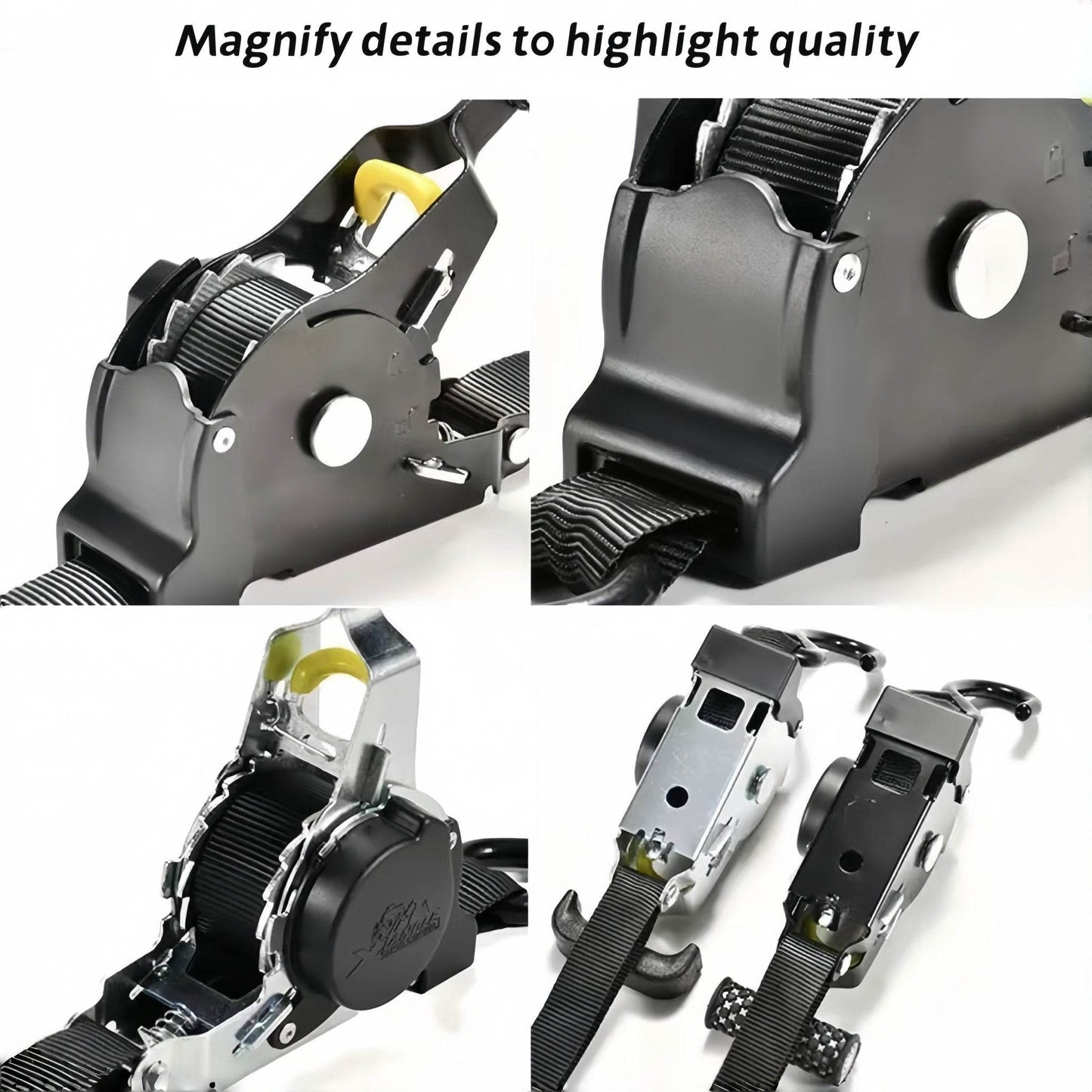 Auto-Lock Retractable Cargo Strap – Perfect for Motorcycle & Luggage Securement - Autoxmatch