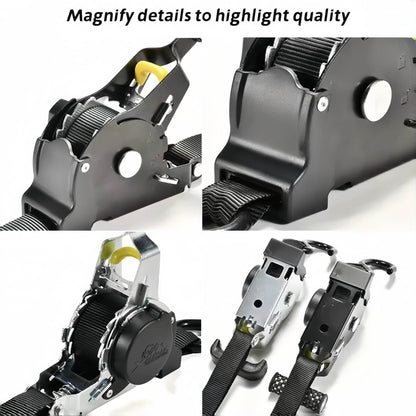 Auto-Lock Retractable Cargo Strap – Perfect for Motorcycle & Luggage Securement - Autoxmatch