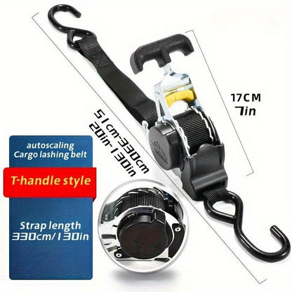 Auto-Lock Retractable Cargo Strap – Perfect for Motorcycle & Luggage Securement - Autoxmatch