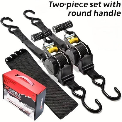 Auto-Lock Retractable Cargo Strap – Perfect for Motorcycle & Luggage Securement - Autoxmatch