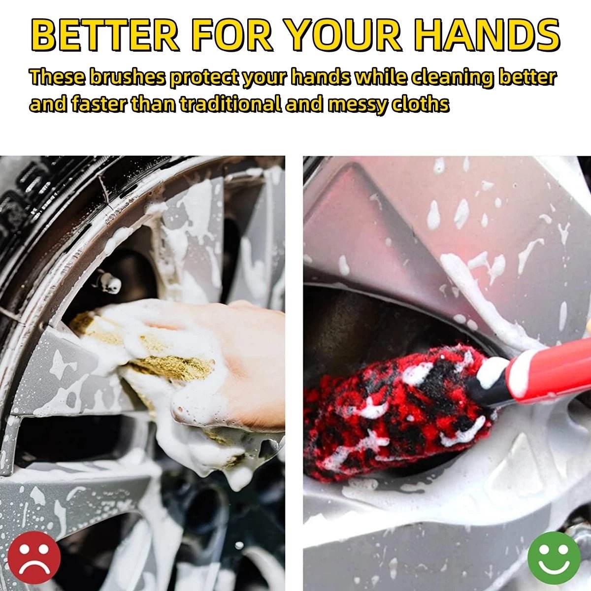 Auto Wheel Detailing Brush - Autoxmatch