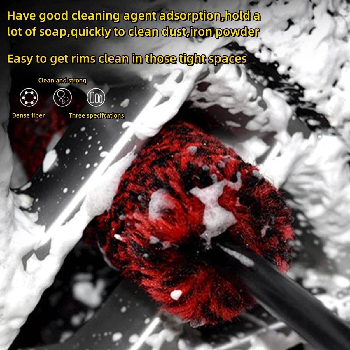 Auto Wheel Detailing Brush - Autoxmatch