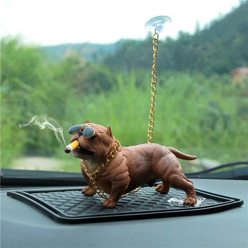 Bully Dog Car Decoration – Stylish Dashboard Charm for Pet Lovers - Autoxmatch