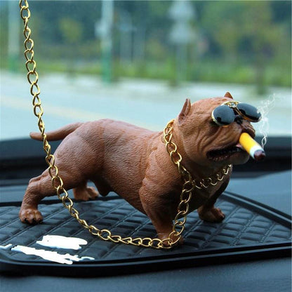 Bully Dog Car Decoration – Stylish Dashboard Charm for Pet Lovers - Autoxmatch
