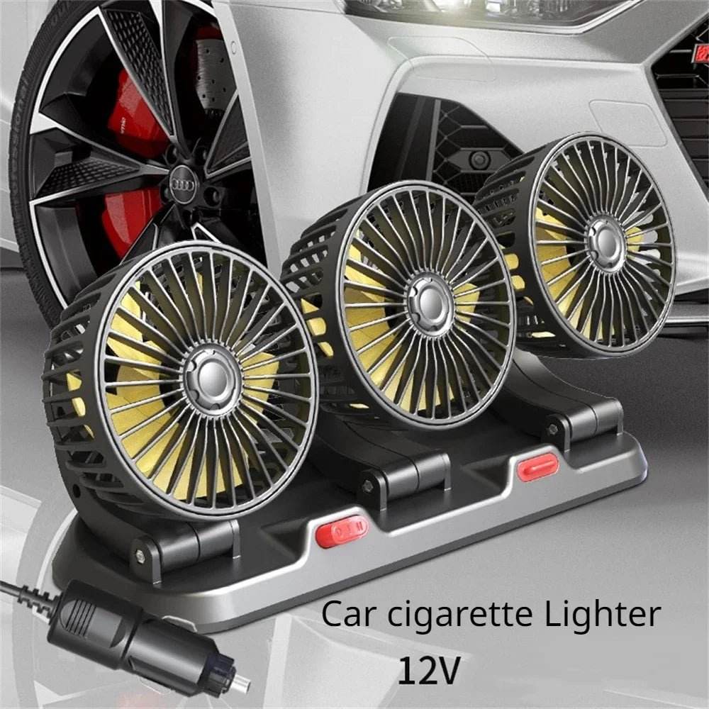 Car Cooling Fan 360° Adjustable Heads - Autoxmatch