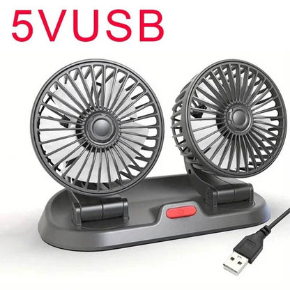 Car Cooling Fan 360° Adjustable Heads - Autoxmatch