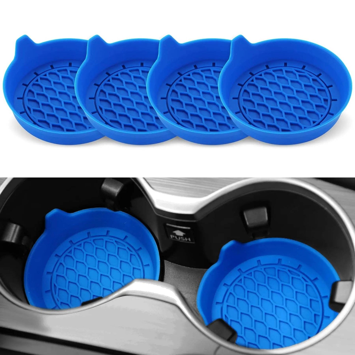 Car Cup Silicone Coaster Holder 2/4pcs - Autoxmatch