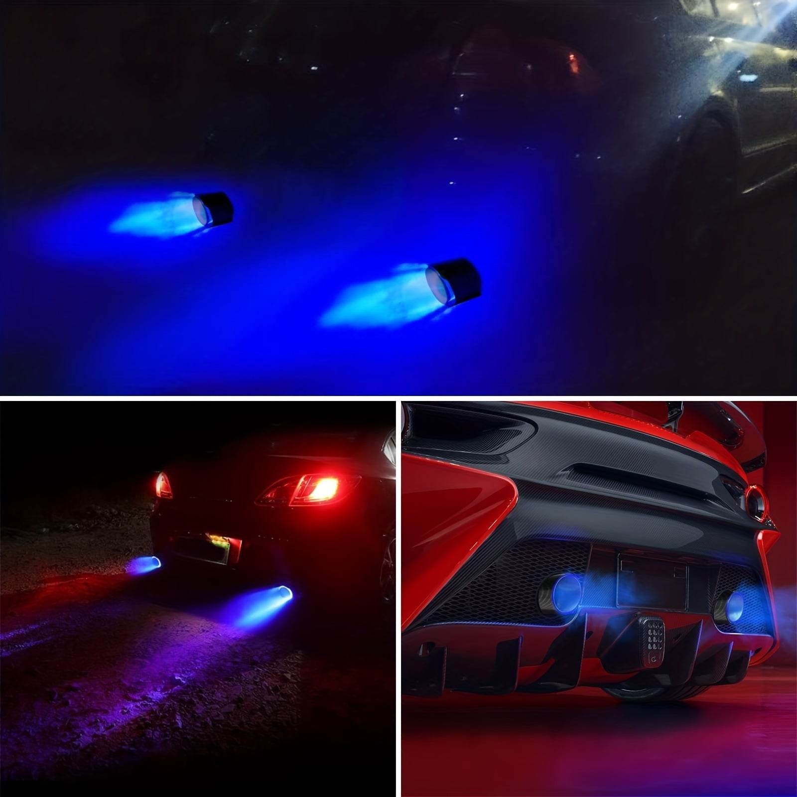 Car Exhaust Pipe with LED Flame - Autoxmatch