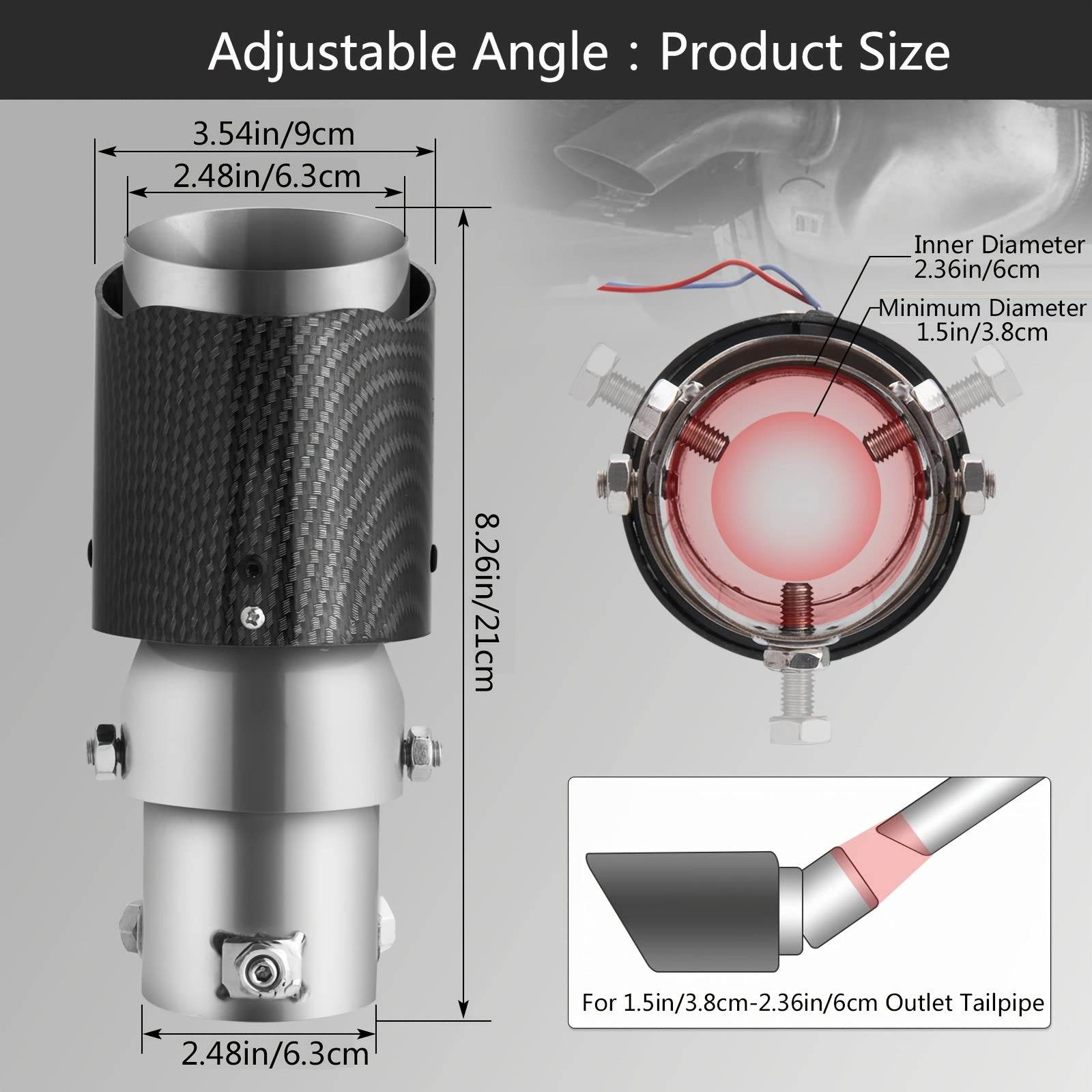 Car Exhaust Pipe with LED Flame - Autoxmatch