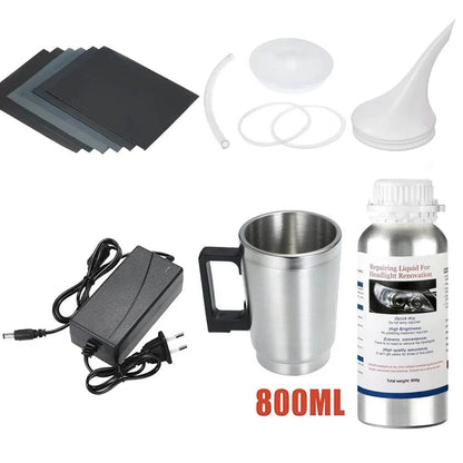 Car Headlight Restoration Polishing Kit 800ML - Autoxmatch