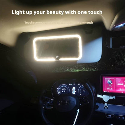 Car Makeup Mirror with LED Lights - Autoxmatch