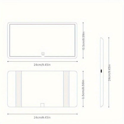 Car Makeup Mirror with LED Lights - Autoxmatch