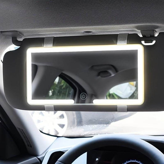 Car Makeup Mirror with LED Lights - Autoxmatch