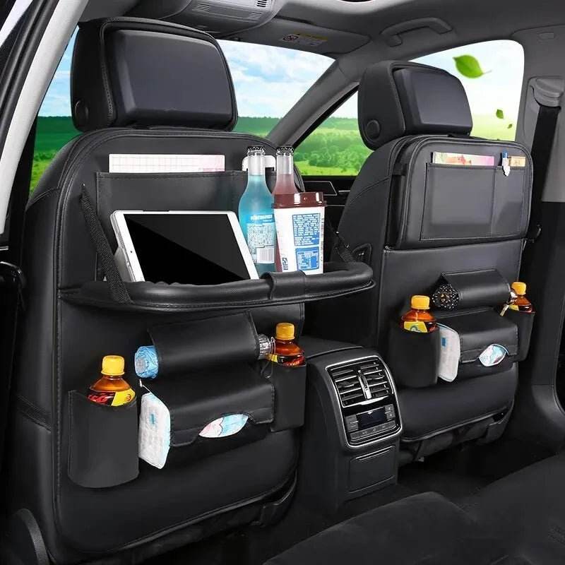 Car Seat Back Organizer with Foldable Table - Autoxmatch