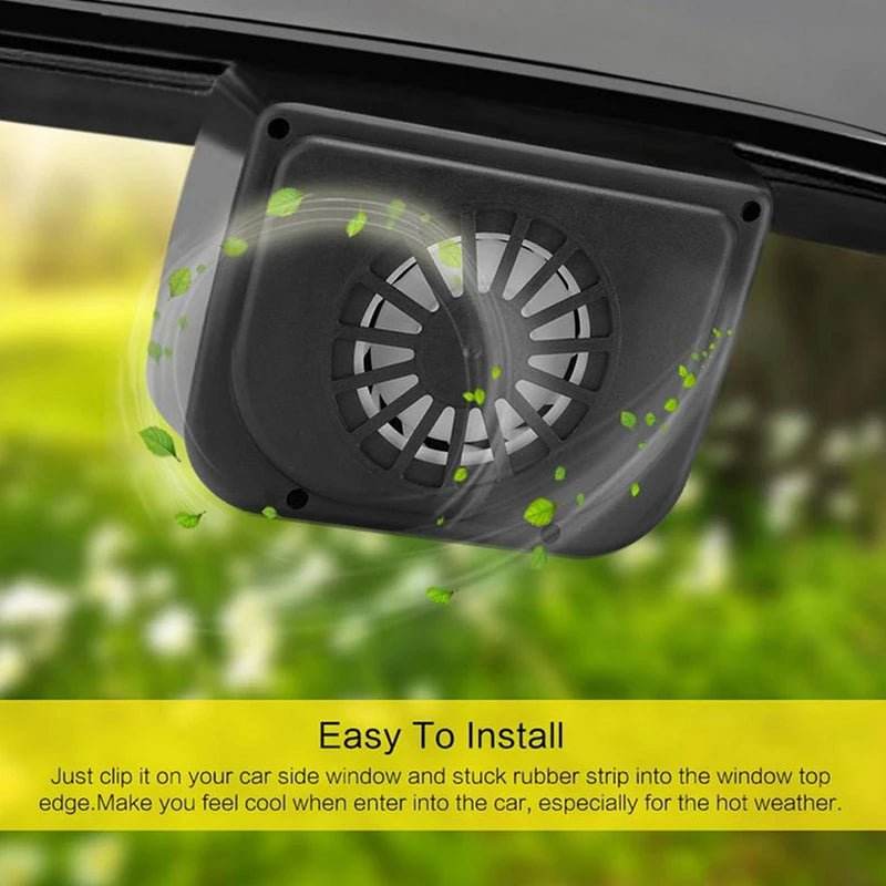 Car Solar Powered Portable Window Fan - Autoxmatch