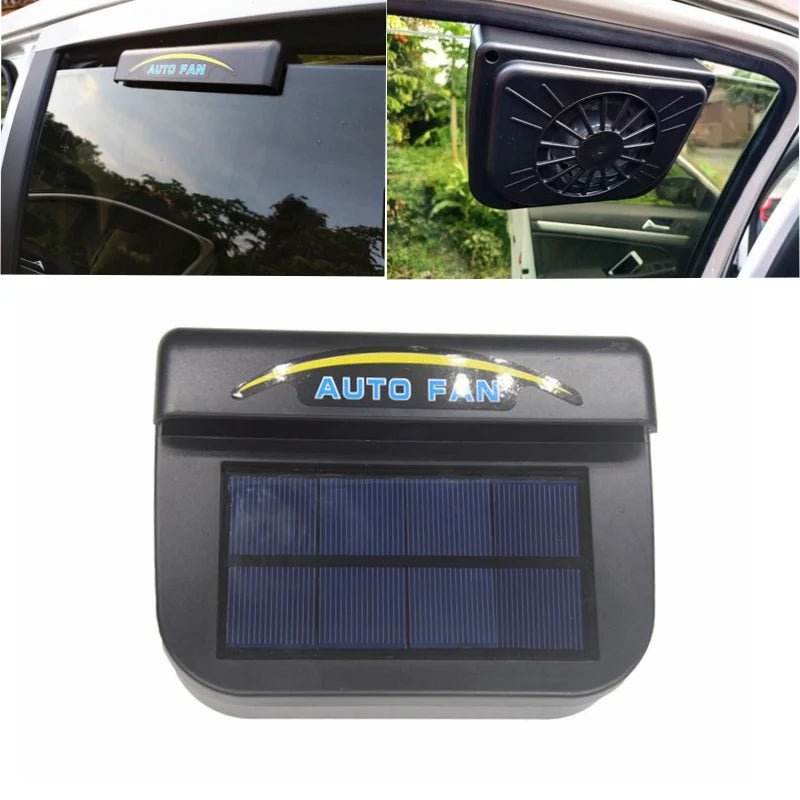 Car Solar Powered Portable Window Fan - Autoxmatch