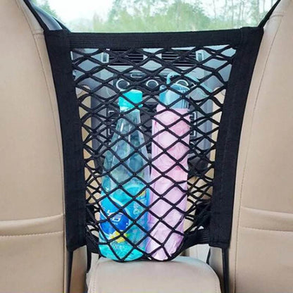 Car Storage Net Bag Between Seats - Autoxmatch