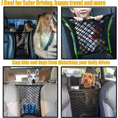 Car Storage Net Bag Between Seats - Autoxmatch