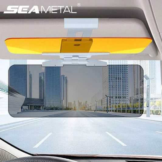 Car Sun Visor Anti Glare & Anti-Dazzle Day and Night Dual Sun Shade - Autoxmatch