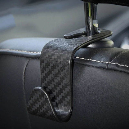 Carbon Fibre Hook Headrest Seat Car - Autoxmatch