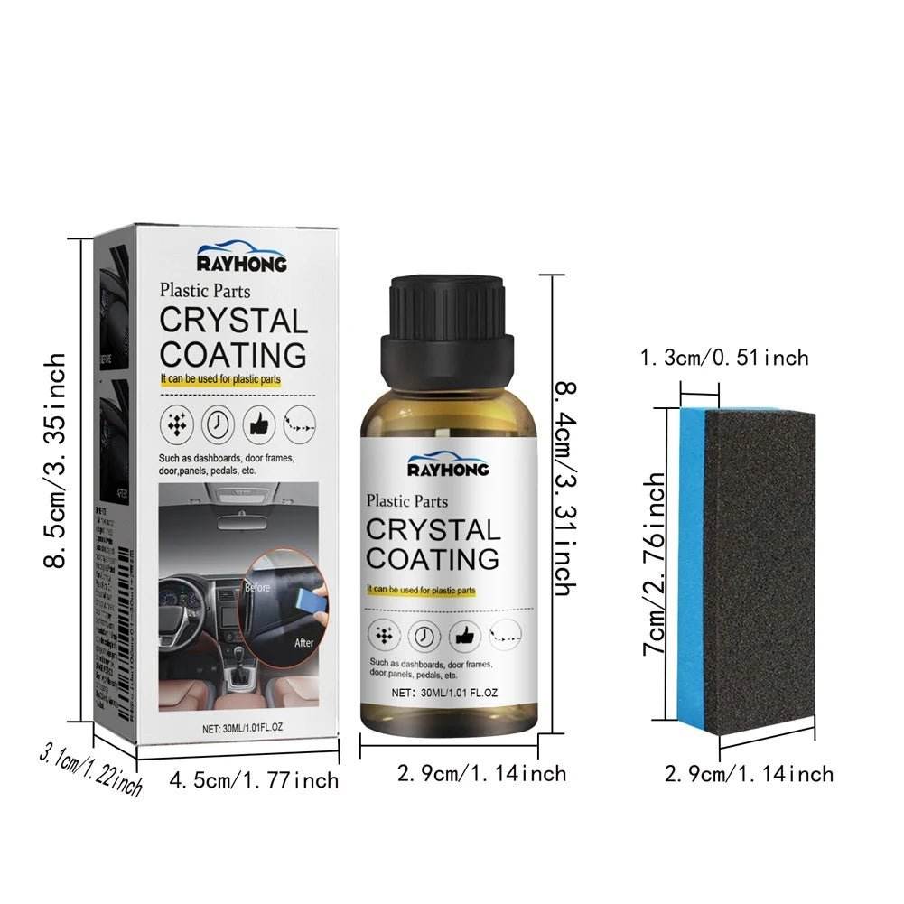 Crystal Coating Refurbish Agent with Sponge Long Lasting - 30ml - Autoxmatch