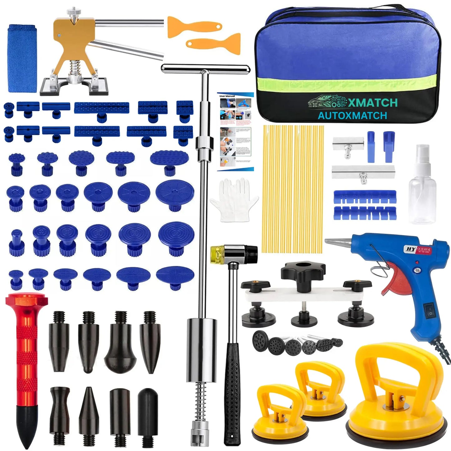 Autoxmatch 97 PCs Dent Puller DIY Kit