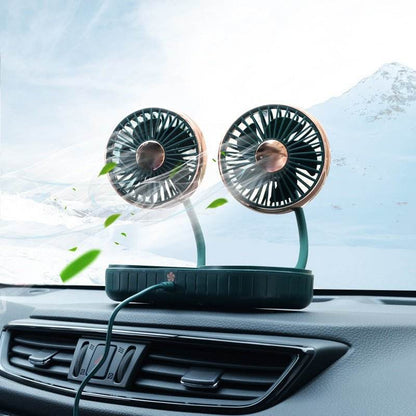 Double-Headed Hose Small Fan | USB-Powered Car Interior Fan - Autoxmatch