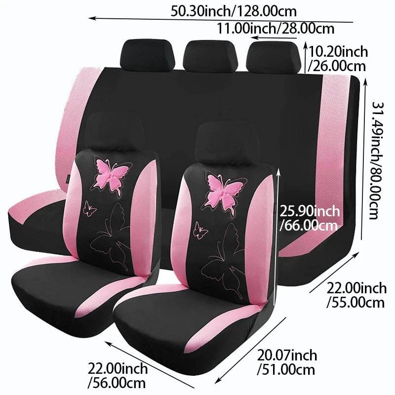 Embroidery Car Seat Covers For Women - Autoxmatch