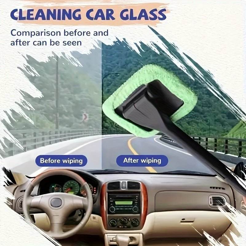 Ergonomic Long-Handle Car Windshield Cleaner - Autoxmatch