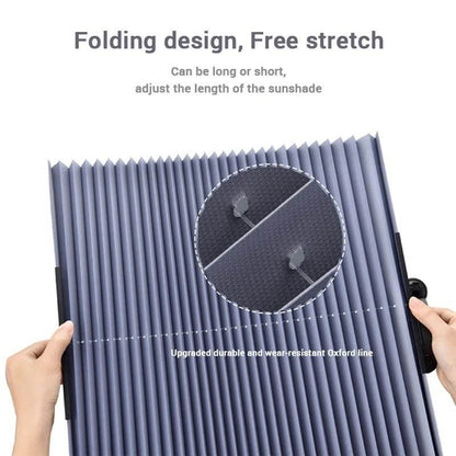 Front & Rear Car Windshield Sunshade Retractable Curtain - Autoxmatch
