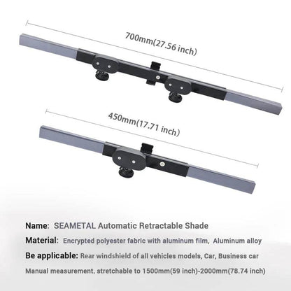 Front & Rear Car Windshield Sunshade Retractable Curtain - Autoxmatch