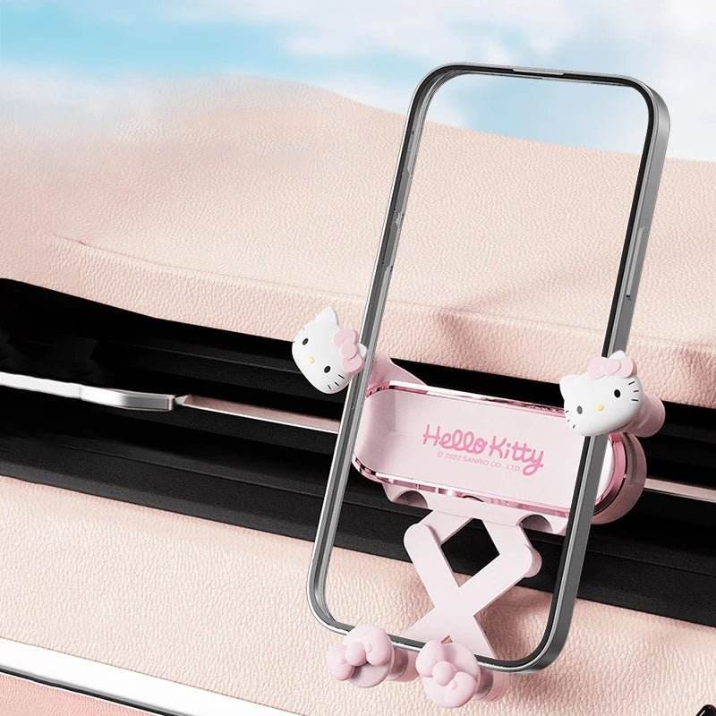Hello Kitty Car Phone Holder Anti-Skidding Shockproof - Autoxmatch