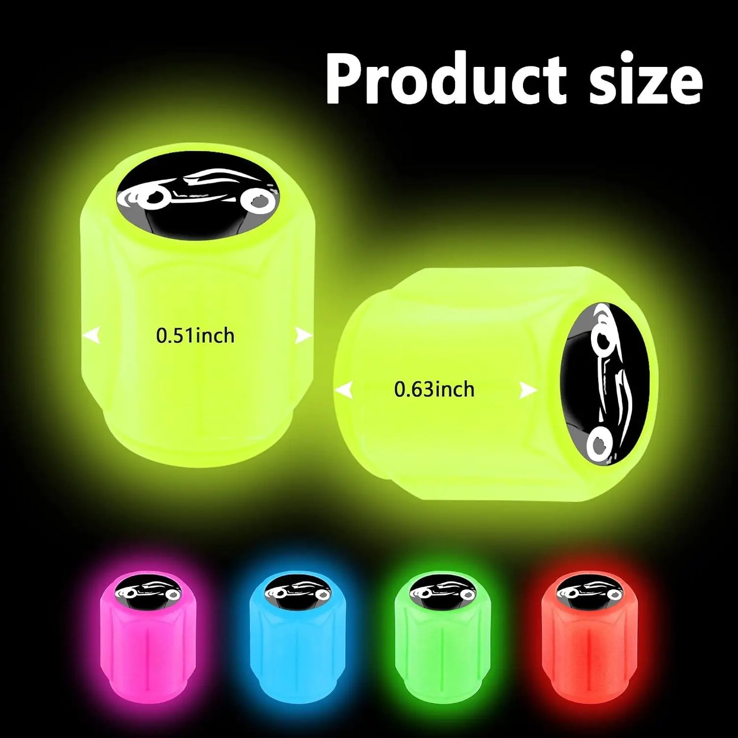 Luminous Tire Valve Caps