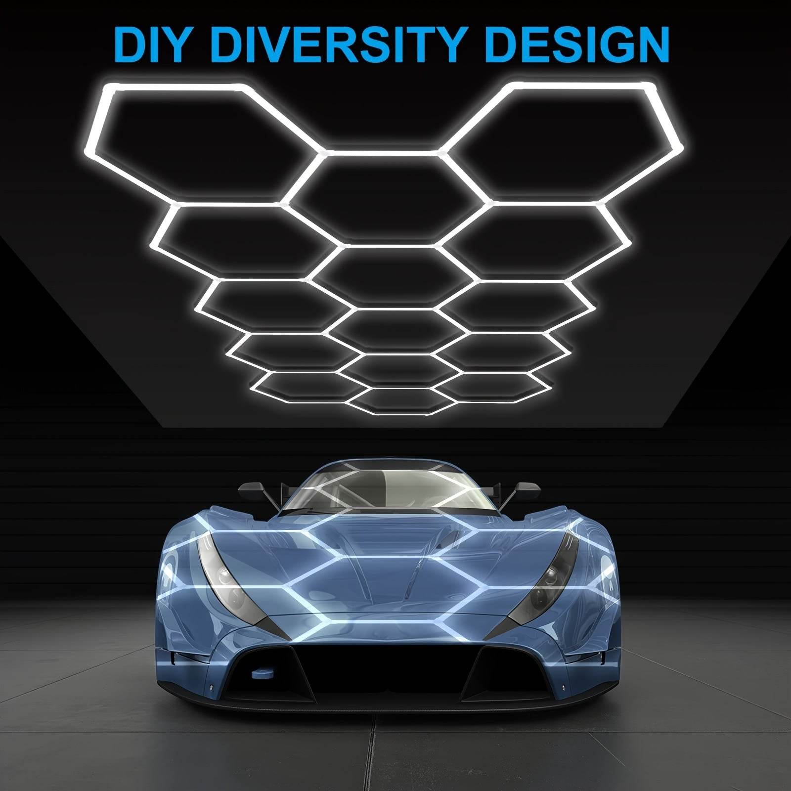 LED Hexagon Garage Lights - Autoxmatch
