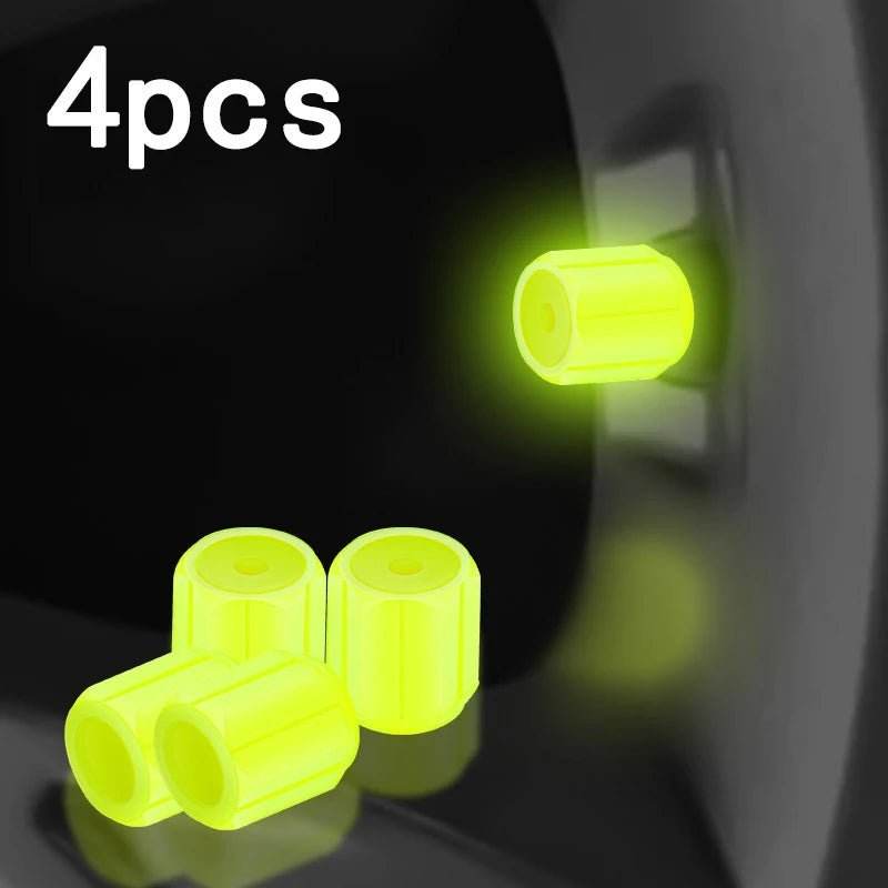 Luminous Tire Valve Caps – Glow-in-the-Dark - Autoxmatch