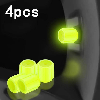 Luminous Tire Valve Caps – Glow-in-the-Dark - Autoxmatch