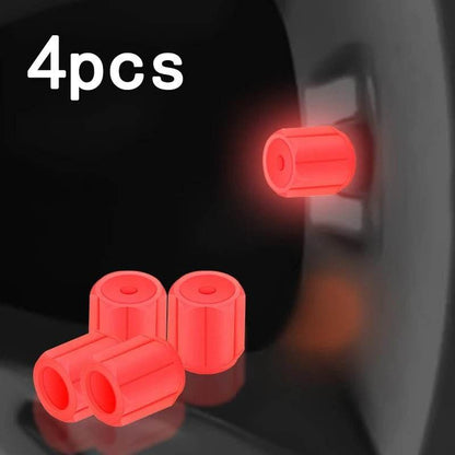 Luminous Tire Valve Caps – Glow-in-the-Dark - Autoxmatch