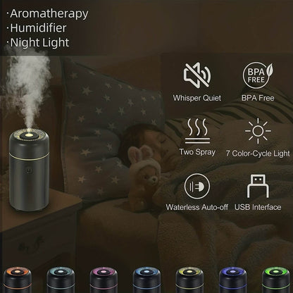 Mini Car Aroma Diffuser - Portable USB Essential Oil Humidifier - Autoxmatch