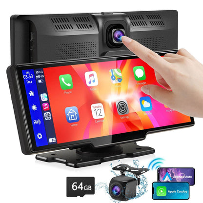Portable Wireless CarPlay with 2.5K Camera - 9.3-Inch Ultra HD Android - Autoxmatch