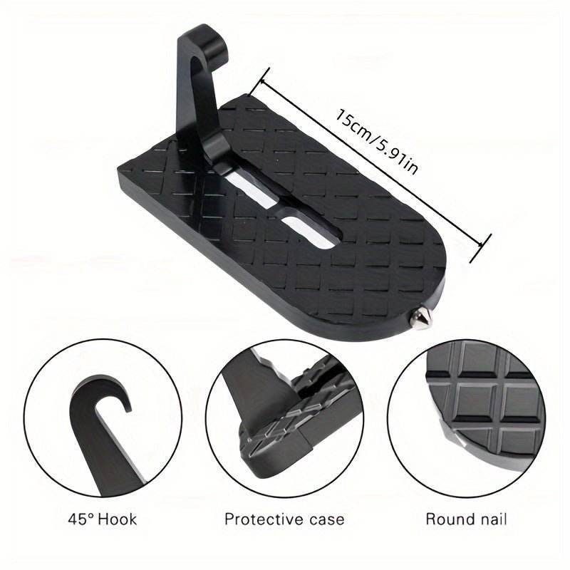 Premium Metal Folding Door Step – Compact Safety Ladder - Autoxmatch